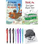 Eve Giden Küçük Tren ve Benim Zürafam Uçabilir 2li Set