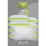 Eve Tekstil 10 Adet Klimax Yeşil Serisi Kılıflı Fermuarlı Klimali Antialerjik Silikon Nano Elyaf Yastık 50x70cm
