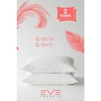 Eve Tekstil 2 Adet Roll Pack Silikon Elyaf Yastık 50 x 70 cm 600 gr - 50 × 70 cm - Renkli