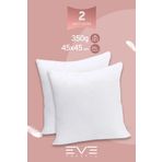 Eve Tekstil 2 Adet Throw Serisi Antialerjik %100 Silikon Elyaf Dolgulu Kırlent Iç Kare Yastık 45x45cm 350gr