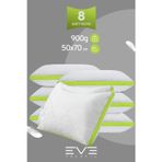 Eve Tekstil 8 Adet Yeşil Serisi Kılıflı Fermuarlı Klimali Antialerjik Silikon Nano Elyaf Yastık 50x70cm