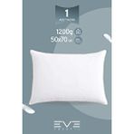 Eve Tekstil Yellow Dream Serisi Fermuarlı Antialerjik Silikon Elyaf Dolgulu Vakumlu Yastık 50x70cm 1200gr Beyaz