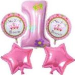 EveFix 1 Yaş Folyo Balon - Balon Set (pembe)