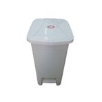 EveFix 15 Lt Slim Pedallı Plastik Çöp Kovası Beyaz Renkli