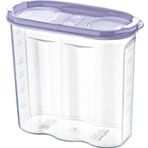 EveFix 2 Kapaklı Ölçekli Erzak Kuru Gıda Saklama Kutusu Kabı - 1,7 Litre - Sa935