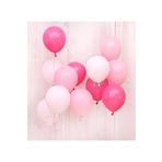 EveFix 30 Adet Metalik Sedefli (fuşya-şeker Pembe-beyaz) Karışık Balon Helyumla Uçan