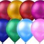 EveFix Atom Balon Atom Balon Metalik Karışık Renkli Balon 12 Inç 100 Adet