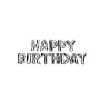 EveFix Balon Happy Birthday Yazılı Harf Balon