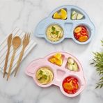 EveFix Bebekler Için Araba Şeklinde Sevimli Mama Tabağı Çocuk Tabldot