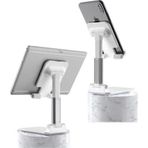 EveFix Beyaz Aynalı Cep Telefonu Sabitleyici Stand Katlanabilir Ayarlanabilir Telefon Standı