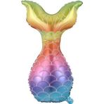 EveFix Deniz Kızı Kuyruğu Folyo Balon Rengarenk 90 Cm