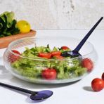 Evefix El Yapımı California Cam Salata Kasesi 30 Cm Meyve Kasesi