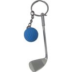 EveFix Gerçekçi Golf Tasarımlı Şık Anahtarlık Kolye Çanta Süsü Golf Keychain - Mavi Renk