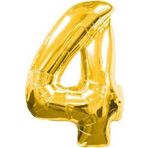 EveFix Gold Folyo Balon Sayılı Helyum Balon 100 Cm Dev Boy 4