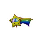 EveFix Happy Birthday Yıldız Figürlü Folyo - Doğum Günü Balonu - 18 Inç