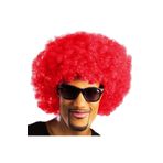 EveFix Kırmızı Renk Kıvırcık Afro Bonus Peruk