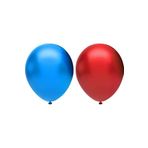 EveFix Metalik Balon Seti 40’lı, 2 Renk X 20, Mavi, Kırmızı. Helyum Uyumlu