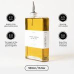 Evefix Modern Mutfakların Temeli Kalite Cam Yağdanlık Sosluk ve Sirkelik - Şeffaf - 500 ml
