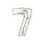 EveFix Şekilli Supershape Silver Rakam Folyo Balon 7 Numara