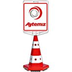 Evelux Aytemiz Logo Çift Taraf Baskı Trafik Koni Seti