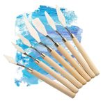 Evember Boyama Spatulası,Akrilik için Spatulası, 7'li Spatula Boyama Seti Seti, Sanat Spatula, Sanatçılar Boyama Malzemeleri, Yağlıboya Tablo Aksesuarları, Yağlıboya Kanvas Akrilik Resim