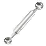 Evember Çift Başlı Meyve Topu Kesici 3.1 * 20 Cm - Karpuz Topu Kepçe,Paslanmaz Çelik Meyve Topu Kaşığı,Karpuz Topu Kaşığı,Karpuz Topu Çukuru,Meyve Dekorasyon Oyma Bıçağı Dondurma Sorbe Tatlı