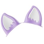 Evember Motosiklet için Kedi Kulakları, Motosiklet Şapka Kulakları,1 Çift Sevimli Kedi Kulakları Motosiklet Dekorasyonu - Başlık Ekleri, Kayak Şapkası Kornaları, Baretler için Yapışkanlı Peel & Stick