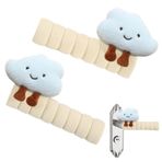 Evember Sevimli Kapı Kolu Kapağı, Kapı Kolu Kolu Kapağı - Kapı Tokmağı Koruyucu Kapı Tokmağı Yastığı | Kapı Tokmağı Güvenliği, Çarpışma Önleyici Koruyucu Kılıf, Sevimli Bulut Kapı Tokmağı Kapağı, Kapı