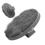Evember Silikon Banyo Yıkayıcı, Duş için Vücut Fırçası, Silikon Duş Fırçası Scrubber, Yumuşak Silikon Saç Derisi Masaj Makinesi, Şampuan Fırça Vücut Fırçası, Köpük Cilt Temizleme Aracı