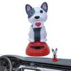 Evember Solar Bobblehead Hayvanlar, Solar Dans Eden Oyuncaklar - Karikatür üstü Süsleme - Ev asyonu için Sevgililer Günü Süslemesi, Araba Kontrol Paneli Figürü, Araba İç asyonu