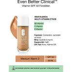 Even Better Clinical Vitamin Makeup Spf 50 Fondöten - Renk: Medium Warm 2 - 30ML | C Vitamini