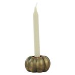 Evene Altın Eskitme Mumluk Şamdan Tealight Ve Ince Mum Uyumlu Kabak Model 8682874833711
