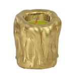 Evene Altın Mumluk Şamdan Tealight Mum Uyumlu Orta Erimiş Mum Model 8682874833216