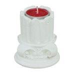 Evene Beyaz Mumluk Şamdan Tealight Mum Uyumlu Tarihi Sütun Model 8682874834374