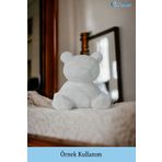 Evene Biblo Dekoratif Obje Heykel Ayı Biblo Dekoratif Süs Eşyası Beyaz Model 39 ebiblomodel39