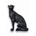 Evene Biblo Dekoratif Obje Heykel Leopar Biblo Dekoratif Süs Eşyası Siyah Model 33 ebiblomodel33