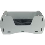 Evene Büyük Kedi Yatağı Dekoratif Ahşap Dayanıklı Ceviz Renk Model 6 - Beyaz - 50 x 35 cm