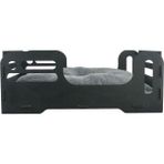 Evene Büyük Kedi Yatağı Dekoratif Ahşap Dayanıklı Siyah Renk Model 4 - 50 x 35 cm