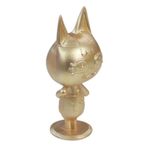 Evene Dekoratif Kedi Biblo Heykel Altın Renk 115 x 60 cm El Yapımı Süs Eşyası, edekokkedi1