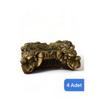 Evene Dekoratif Küllük Altın Eskitme 4 Adet, e.kullukmodel6x4