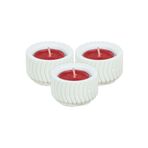 Evene Dekoratif Mumluk Tealight Mumluk Şamdan Mumluk 3 Lü Şamdan Model 26 8682874832820