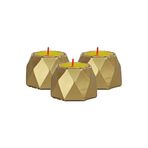 Evene Dekoratif Mumluk Tealight Mumluk Şamdan Mumluk 3 Lü Şamdan Model 35 8682874833827
