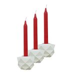 Evene Dekoratif Mumluk Tealight Mumluk Şamdan Mumluk 3 Lü Şamdan Model 42 8682874834732