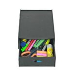 Evene Gizli Çekmece Organizer Masa Altı Saklama Kabı Siyah Renk Model 5