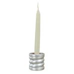 Evene Gümüş Mumluk Şamdan Tealight Ve Ince Mum Uyumlu Spiral Model 8682874832899