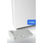 Evene Kapı Stoperi Beyaz Renk Dekoratif Kapı Tutucu Durdurucu 4 Adet Model 6