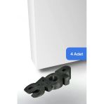 Evene Kapı Stoperi Gümüş Eskitme Renk Dekoratif Kapı Tutucu Durdurucu 4 Adet Model 4