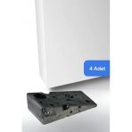 Evene Kapı Stoperi Gümüş Eskitme Renk Dekoratif Kapı Tutucu Durdurucu 4 Adet Model 6