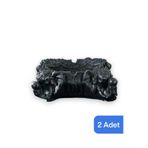 Evene Küllük Siyah Kül Tablası Dekoratif, e.kullukmodel6x2