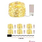 Evene Led Işık Led Şerit Peri Led Işık Dekoratif Aydınlatma Peri Led 5 Metre Gün Işığı 6 Adet